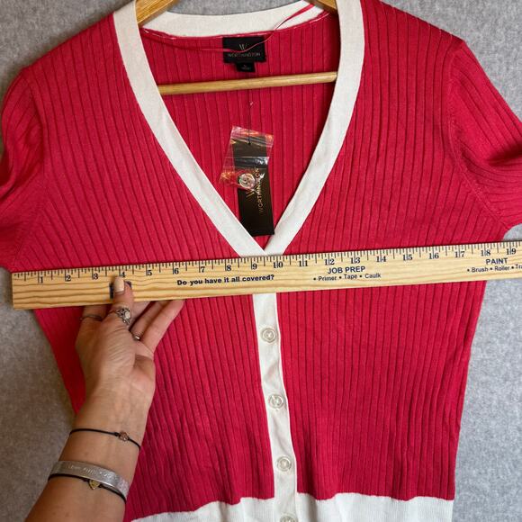 New Cardigan Sweater Women’s Large Business Casual Office Academia Preppy - Picture 6 of 10